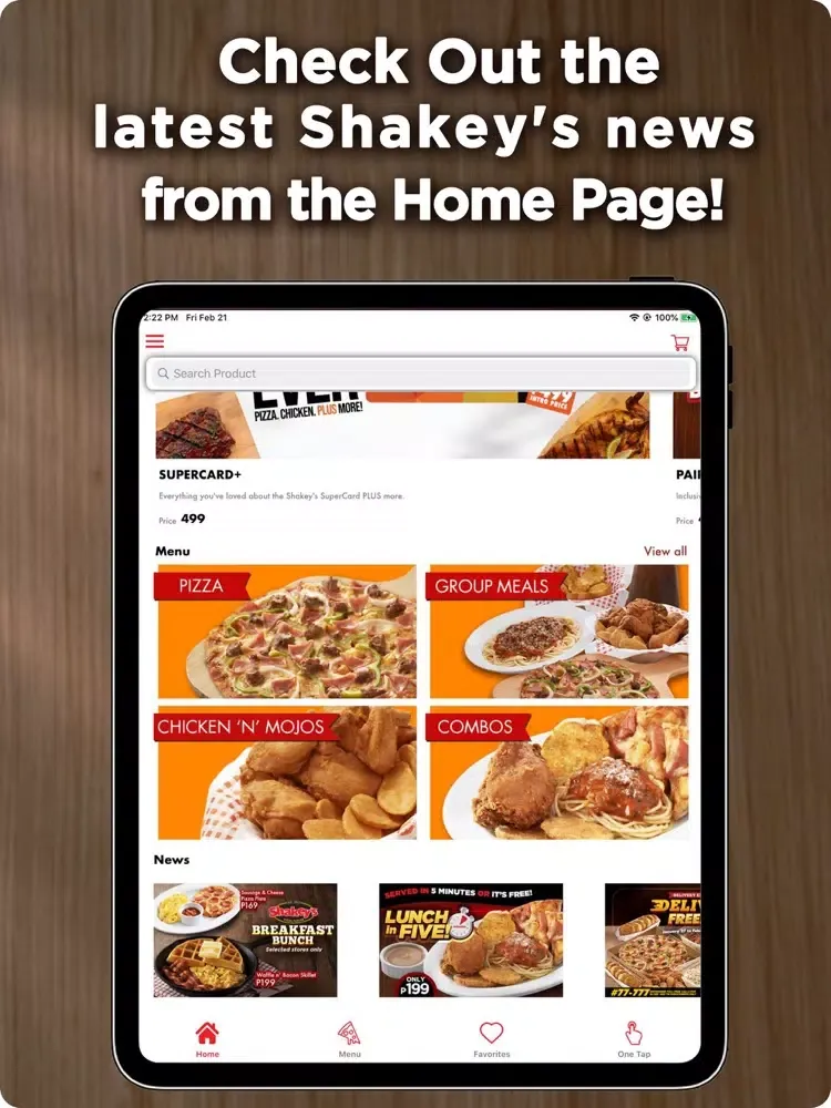 Shakey’s SuperApp iPad  स्क्रीनशॉट