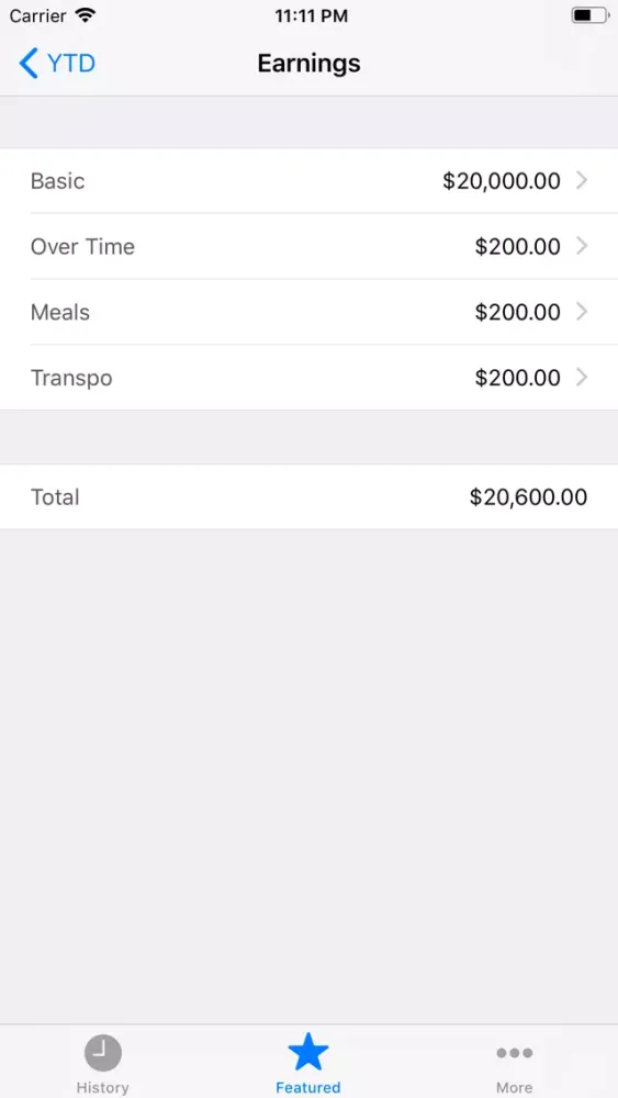 VMS Payslip Screenshots