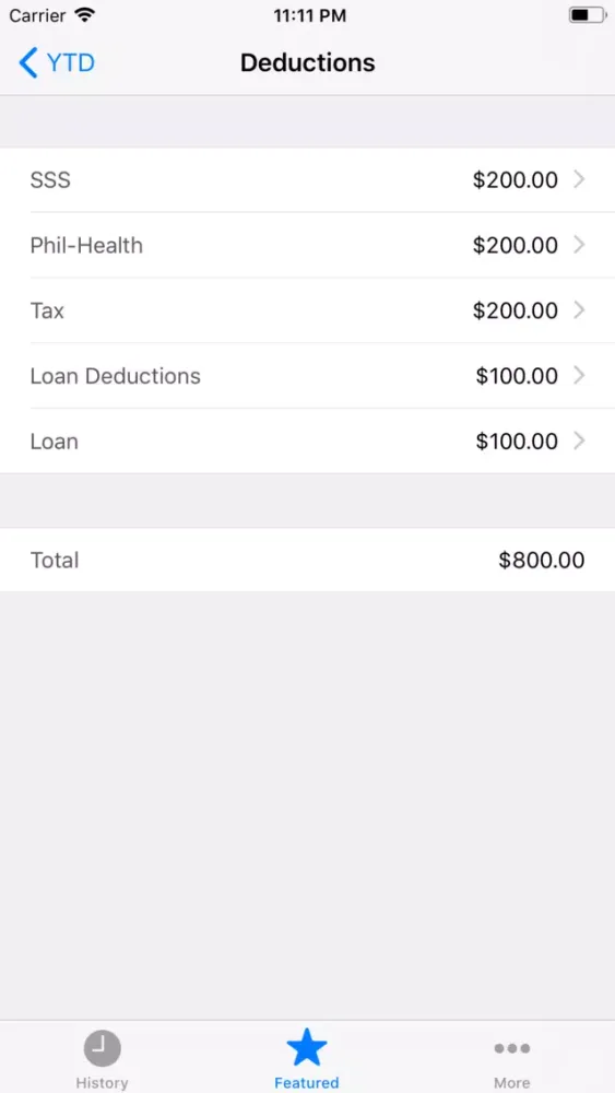 VMS Payslip Screenshots