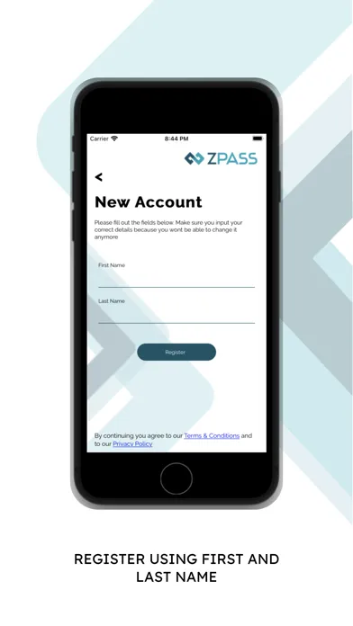 Ảnh chụp màn hình của ZKTeco zPass