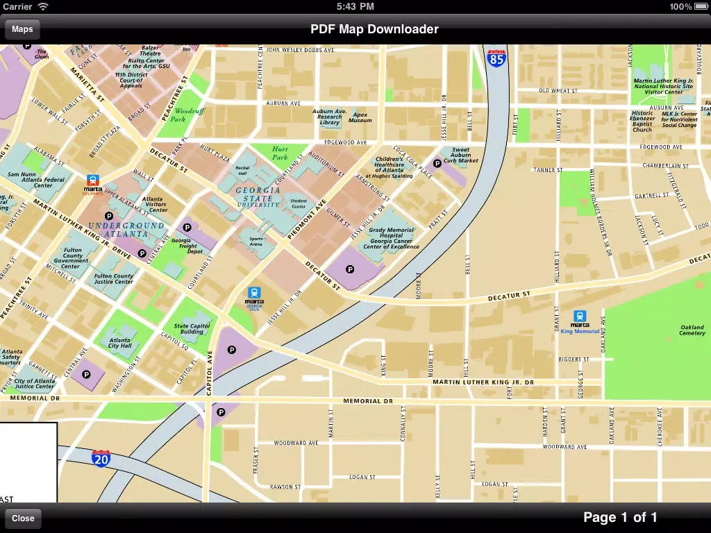Atlanta Maps - Download Transit Maps, City Maps and Tourist Guides. iPad  سکرین شاٹس