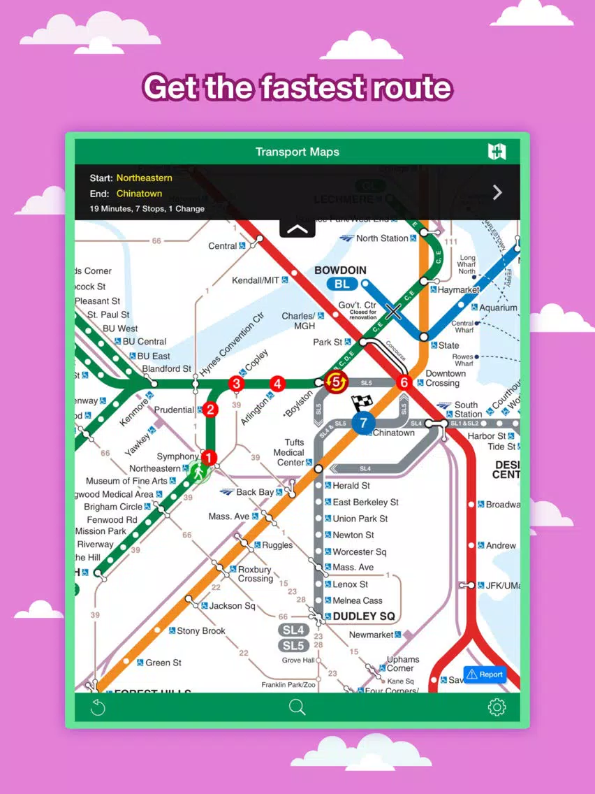 Screenshot di Boston City Maps - Discover BOS with Metro & Bus iPad 