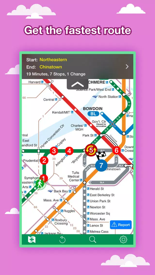 Screenshot di Boston City Maps - Discover BOS with Metro & Bus