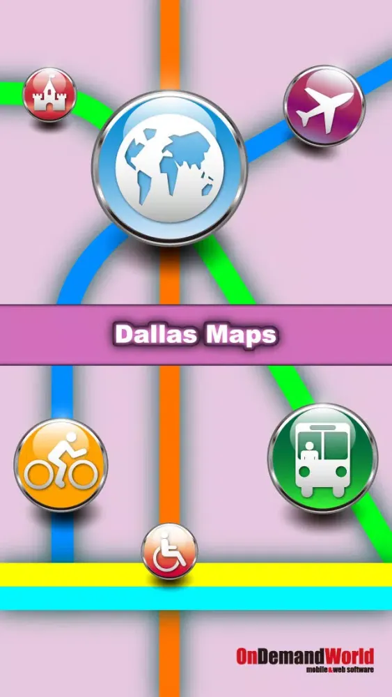 Capturas de tela do Dallas Maps - Download DART Train Maps and Tourist Guides.