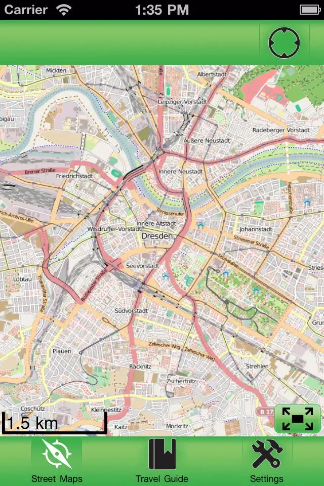 Dresden Offline Street Map سکرین شاٹس