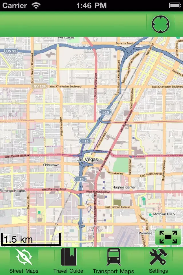Zrzuty ekranu Las Vegas Offline Street Map
