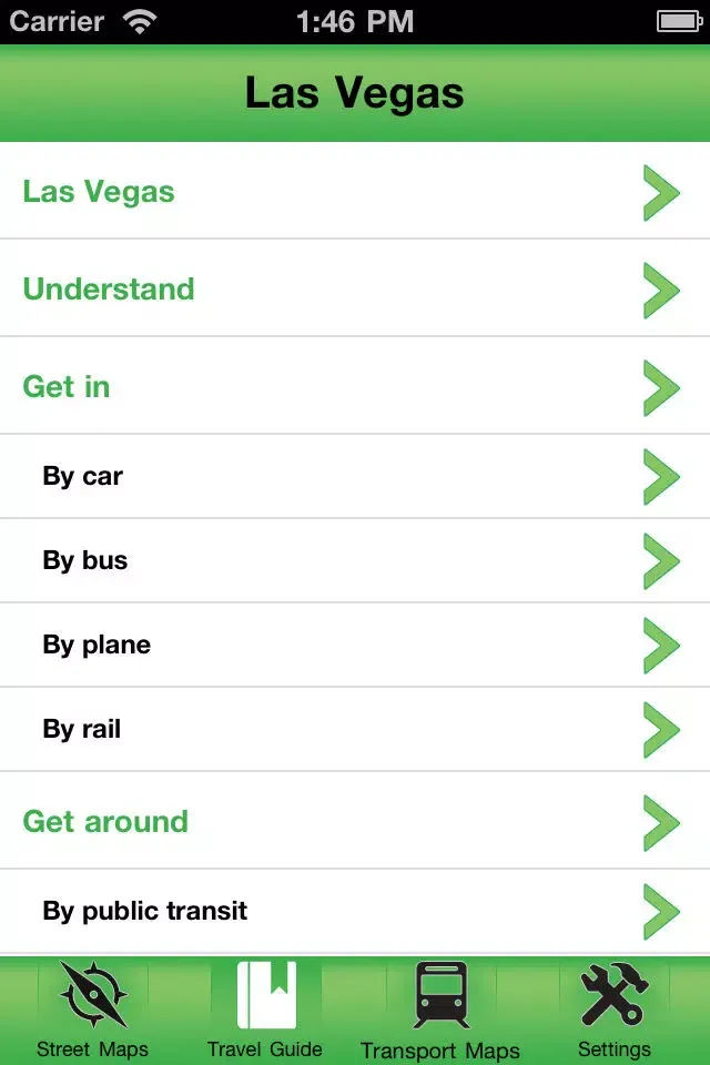Zrzuty ekranu Las Vegas Offline Street Map