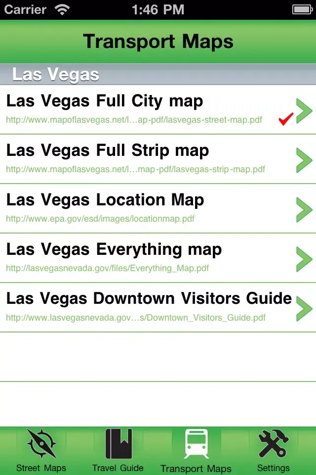 Zrzuty ekranu Las Vegas Offline Street Map
