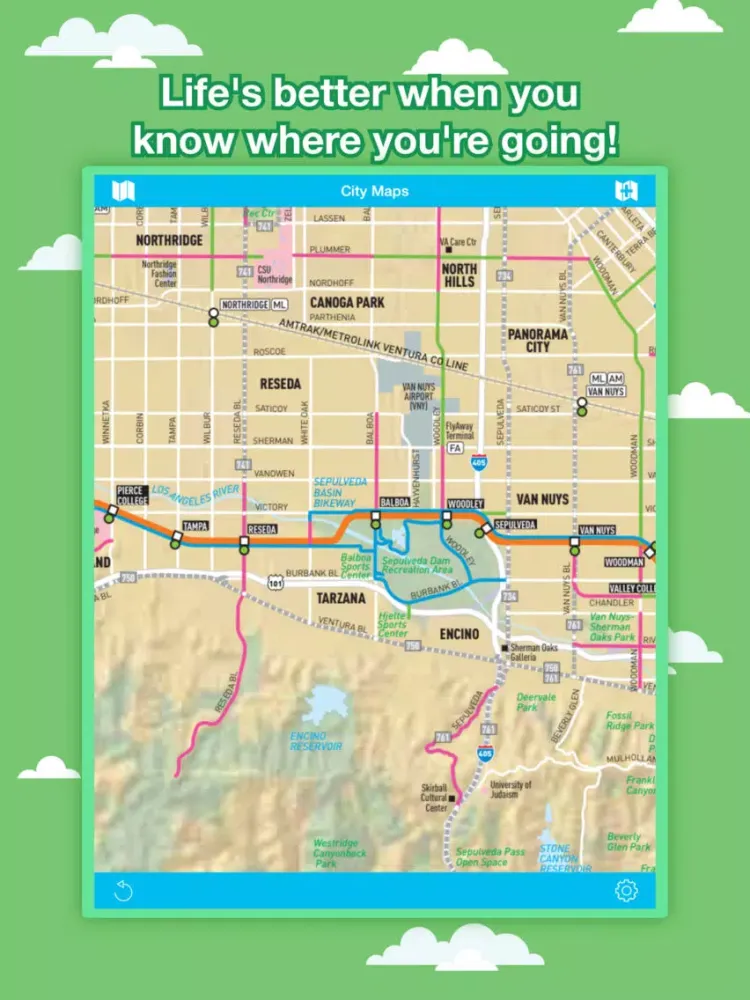 Los Angeles City Maps - Discover LAX MRT & Guides iPad  Screenshots