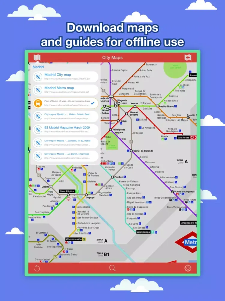 Zrzuty ekranu Madrid City Maps - Discover MAD with MRT,Bus,Guide iPad 