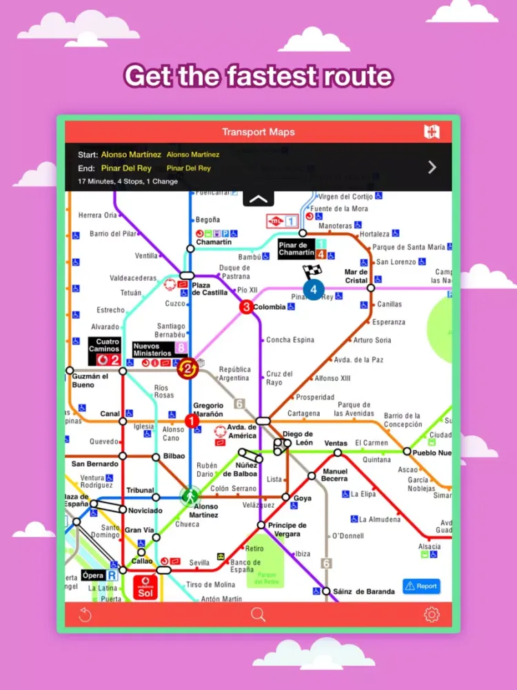 Zrzuty ekranu Madrid City Maps - Discover MAD with MRT,Bus,Guide iPad 