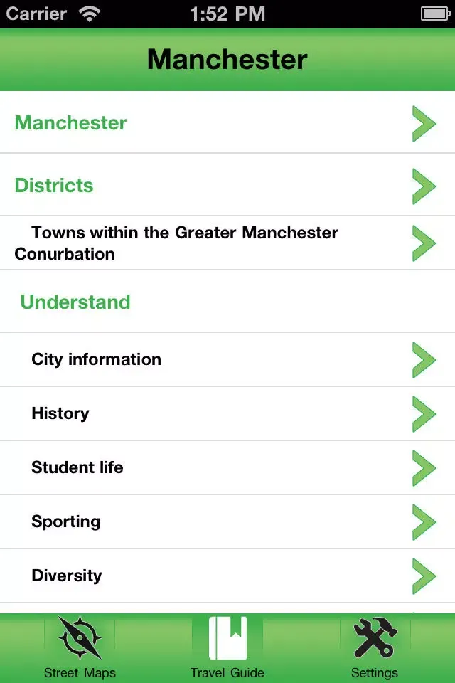 Captures d'écran de Manchester Offline Street Map