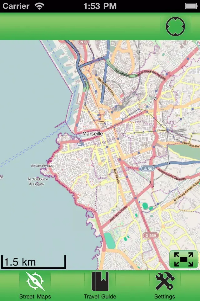 Скриншоты Marseille Offline Street Map