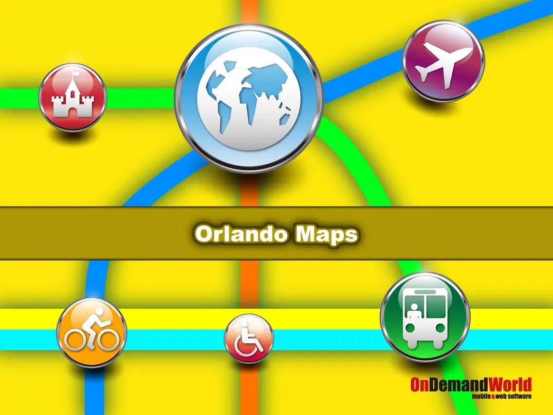 Orlando Maps - Download City Maps and Tourist Guides. iPad 應用截圖