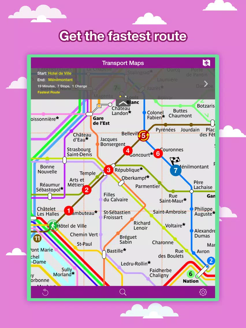 Captures d'écran de Paris City Maps - Discover PAR with Metro & Bus iPad 