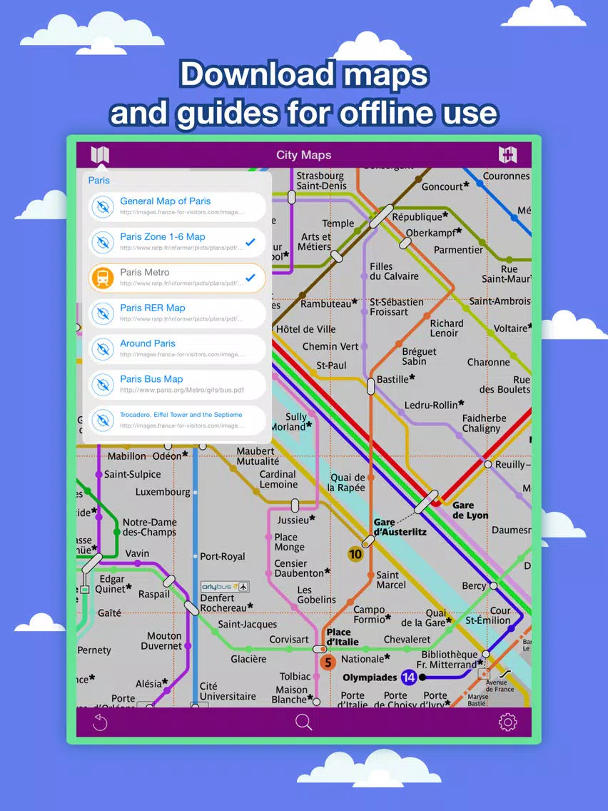 Captures d'écran de Paris City Maps - Discover PAR with Metro & Bus iPad 