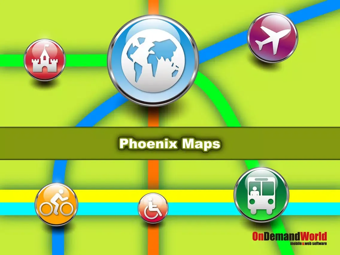 Capturas de pantalla de Phoenix Maps - Download Metro Transit, Light Rail Maps and Tourist Guides. iPad 