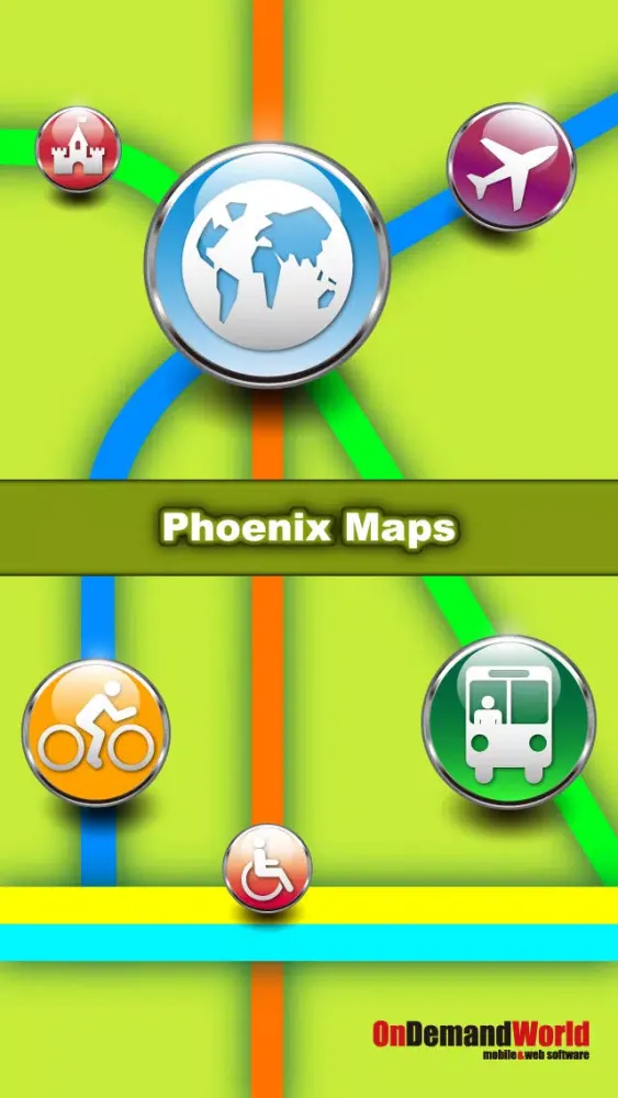 Capturas de pantalla de Phoenix Maps - Download Metro Transit, Light Rail Maps and Tourist Guides.