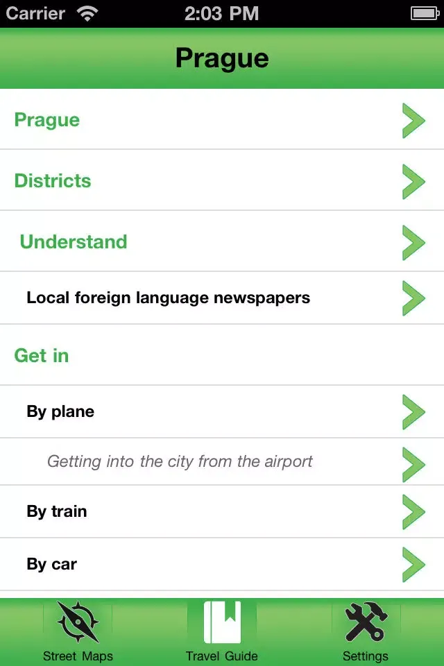 Capturas de tela do Prague Offline Streetmap
