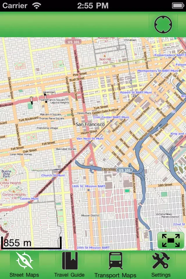 San Francisco Offline Street Map应用截图
