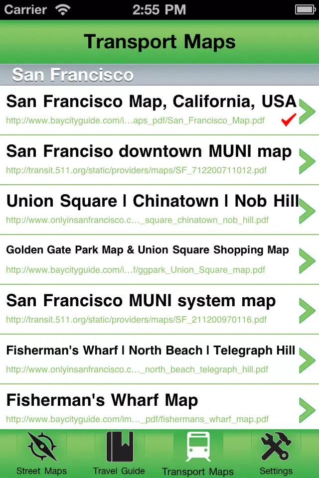 San Francisco Offline Street Map应用截图