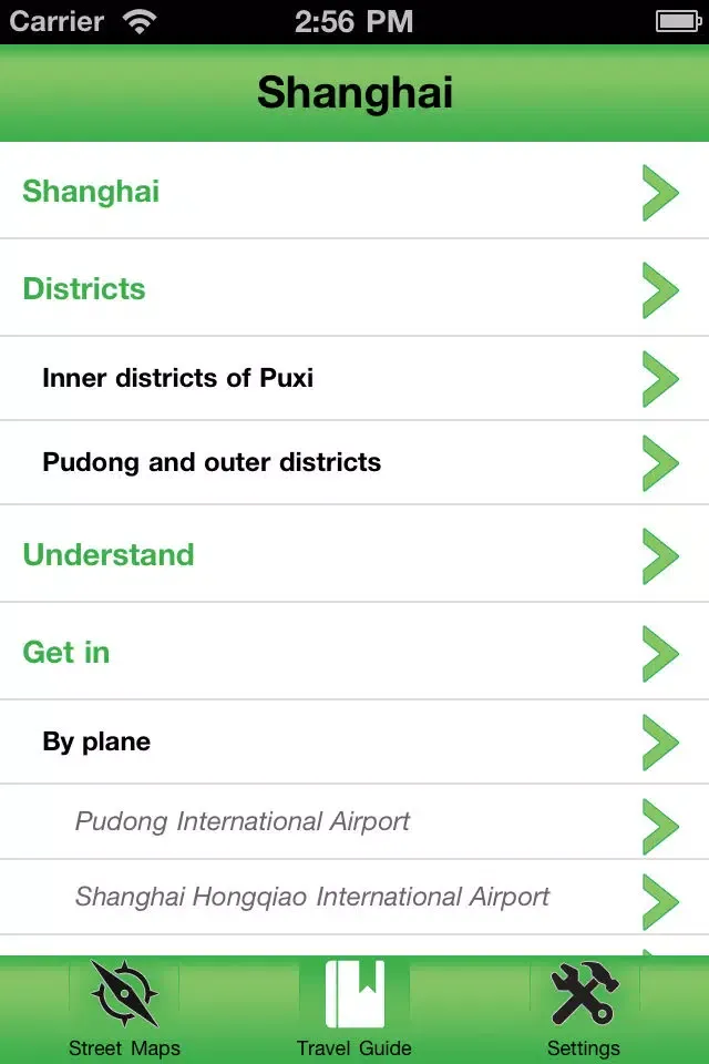 Zrzuty ekranu Shanghai Offline Street Map