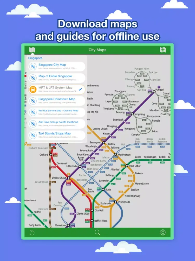 Singapore City Maps - Discover SIN with MRT,Guides iPad 應用截圖