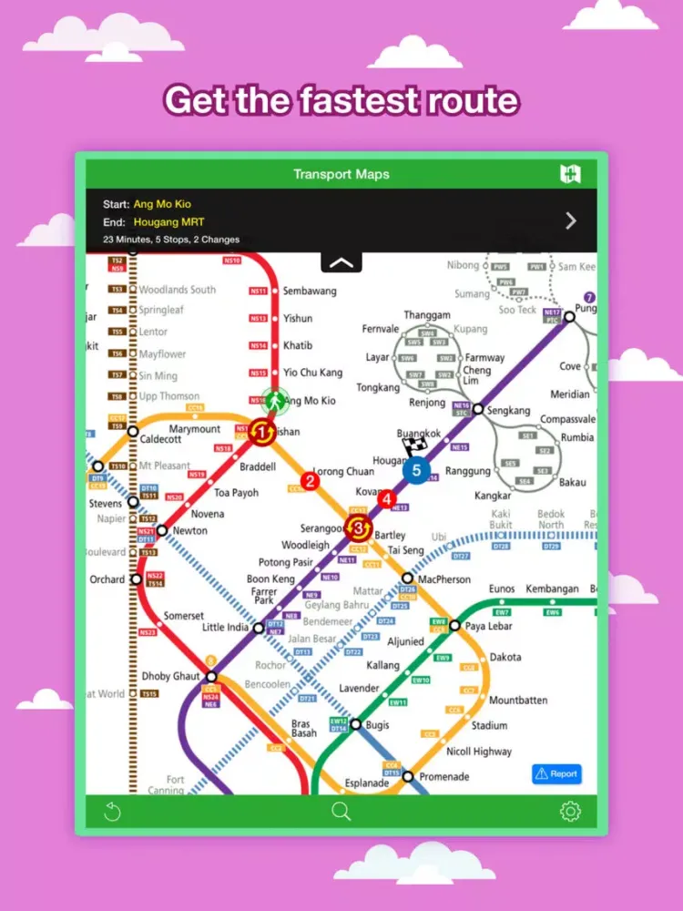 Singapore City Maps - Discover SIN with MRT,Guides iPad 應用截圖