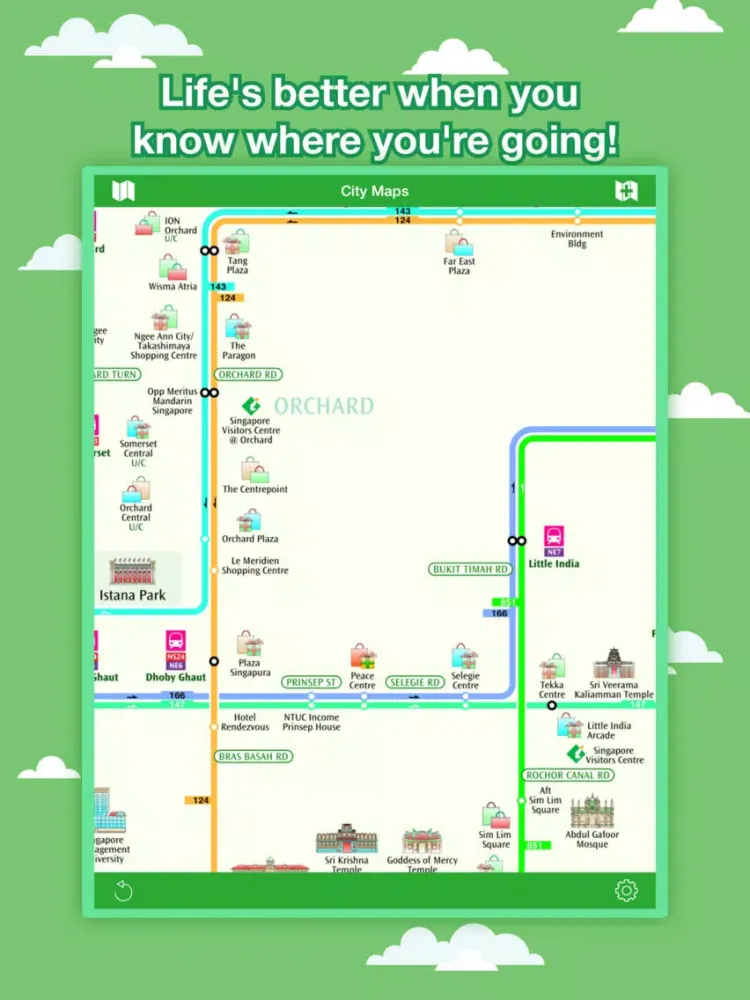 Singapore City Maps - Discover SIN with MRT,Guides iPad 應用截圖