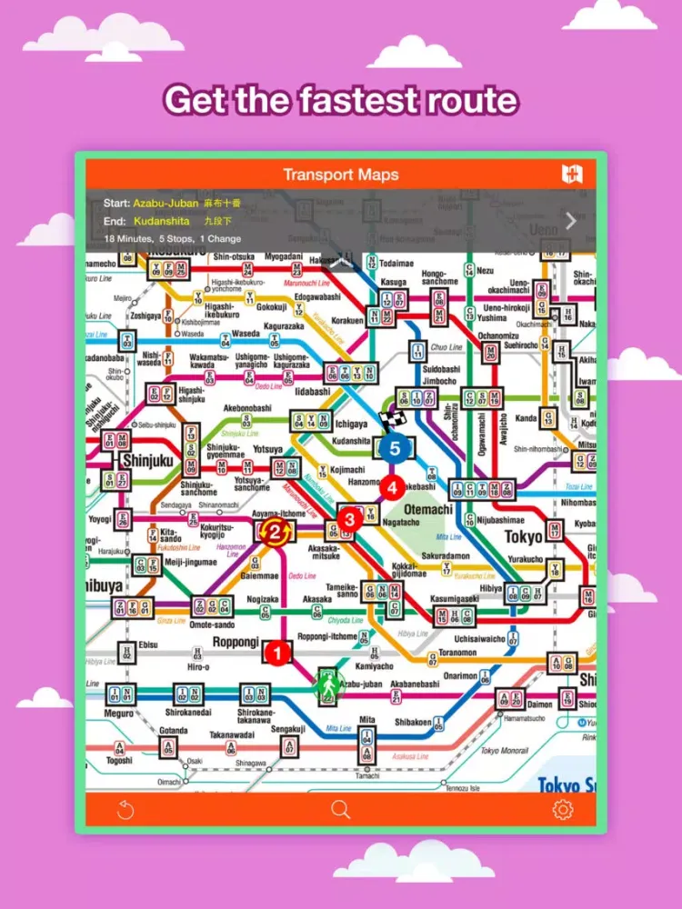 Tokyo City Maps - Discover TYO with MTR & Guides iPad  Screenshots