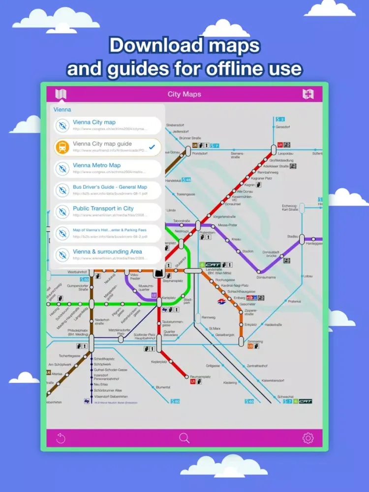 Zrzuty ekranu Vienna City Maps - Discover VIE with MRT,Bus,Guide iPad 