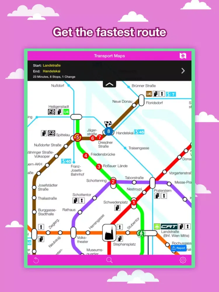 Zrzuty ekranu Vienna City Maps - Discover VIE with MRT,Bus,Guide iPad 