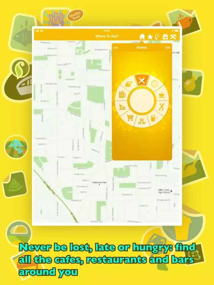 Screenshot di Where To Eat? PRO - Find restaurants using GPS. iPad 