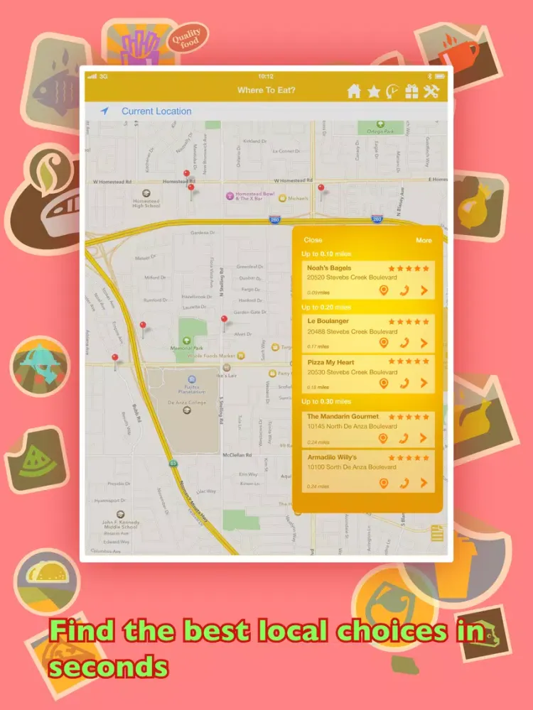 Screenshot di Where To Eat? PRO - Find restaurants using GPS. iPad 