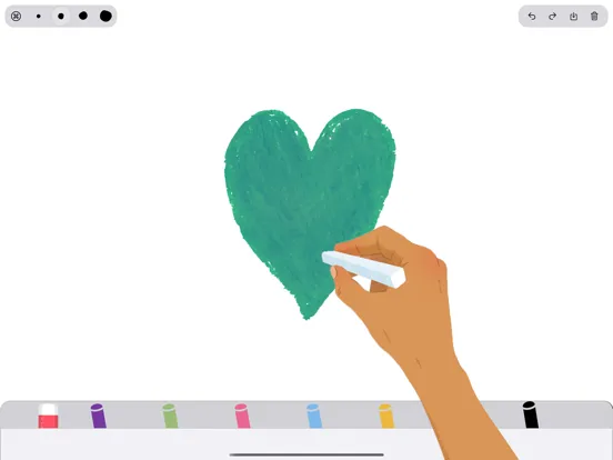 ภาพหน้าจอของ Whiteboard: drawing & painting iPad 