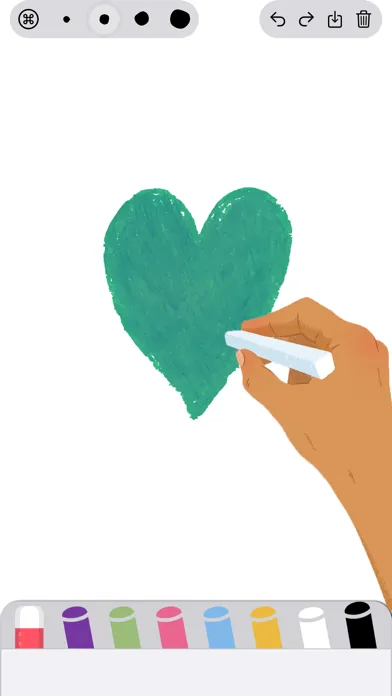 ภาพหน้าจอของ Whiteboard: drawing & painting