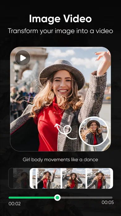 Zrzuty ekranu iFaceDance : AI Image Animator