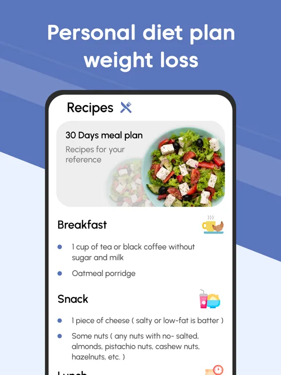 30 Days Weight Loss Workout iPad  스크린샷