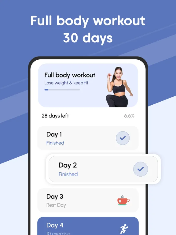 30 Days Weight Loss Workout iPad  스크린샷