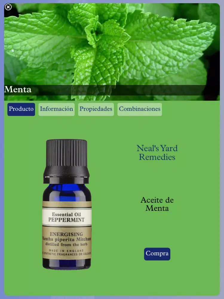 Screenshot di Organic Aroma iPad 