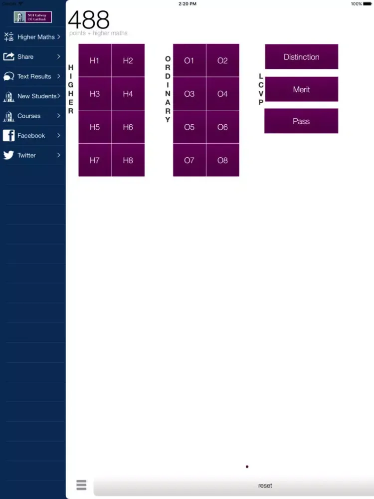 صور iPoints Leaving Cert. Points Calculator NUI Galway iPad 