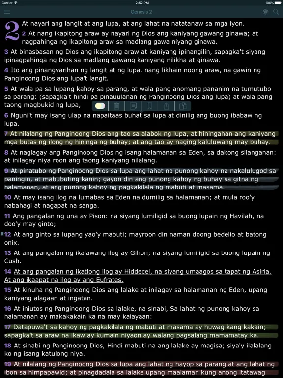 Ang Dating Biblia. Filipino iPad 应用截图