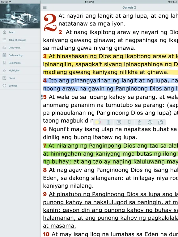 Ang Dating Biblia. Filipino iPad 应用截图