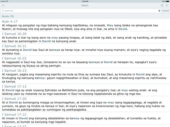 Ang Dating Biblia. Filipino iPad 应用截图