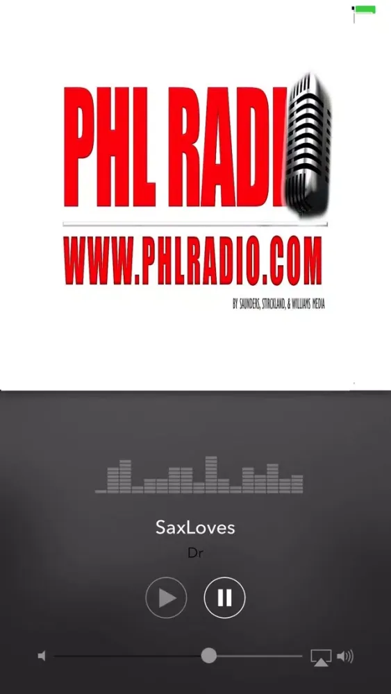 Screenshot di PHL Radio
