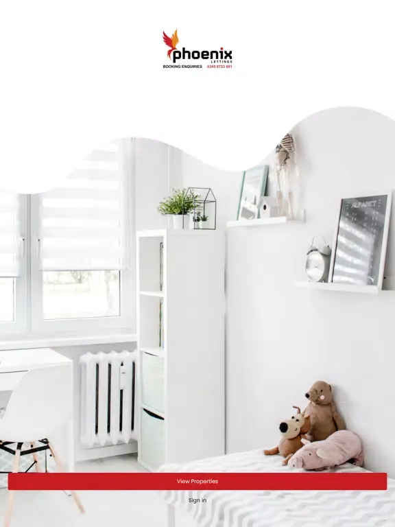 Tangkapan skrin Phoenix Lettings iPad