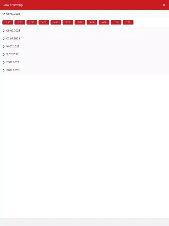 Tangkapan skrin Phoenix Lettings iPad