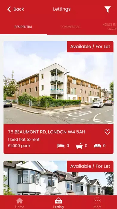 Tangkapan skrin Phoenix Lettings