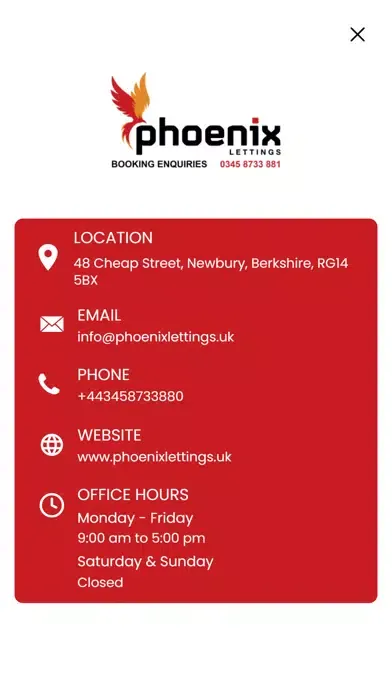 Tangkapan skrin Phoenix Lettings