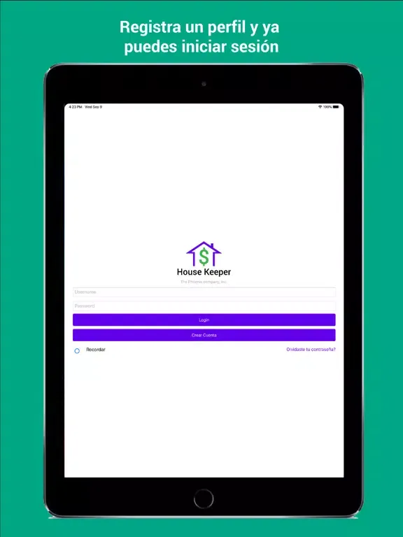 Ảnh chụp màn hình của House Keeper iPad 
